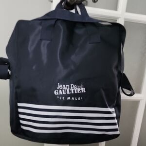 Jean Paul Gaultier Blue and White Duffel Bag